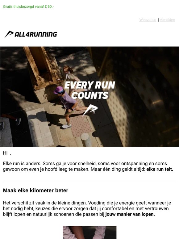 Elke run telt ⚡️