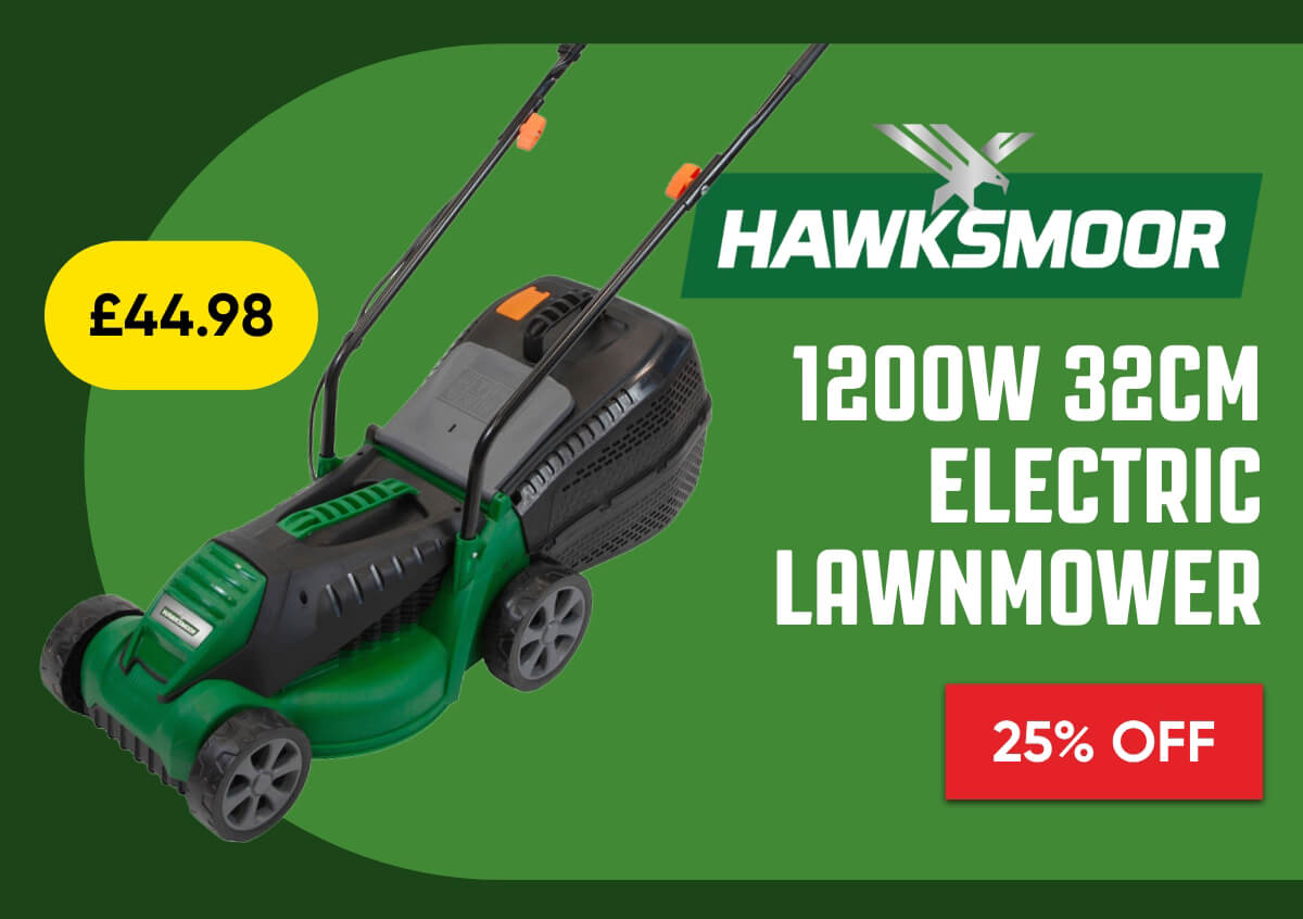 Hawksmoor 1200W 32cm Electric Lawnmower 230V