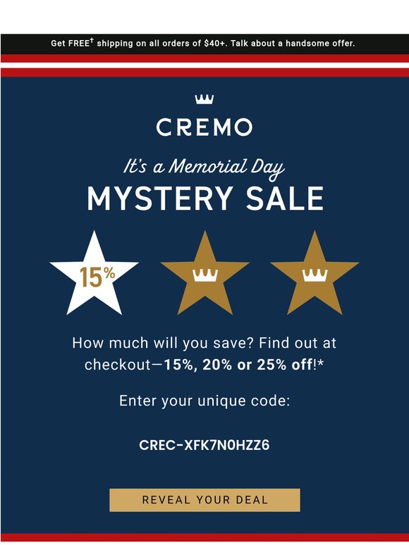 INSIDE: Memorial Day mystery savings
