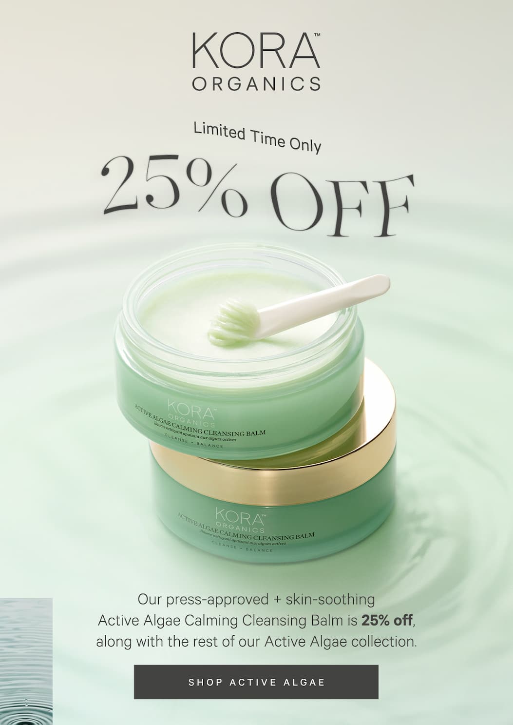 Shop 25% Off Active Algae Products, This Weekend Only