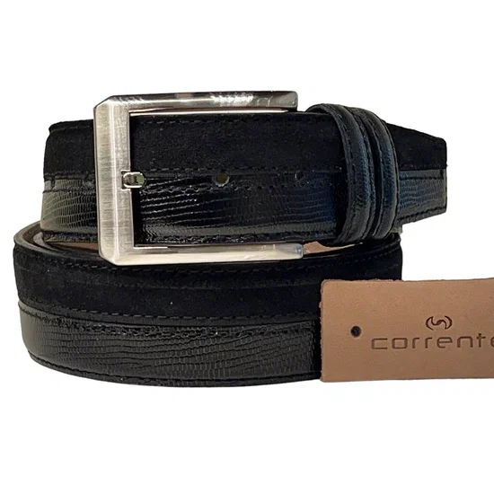 CBelt -2432 -Design Leather Leather- Black