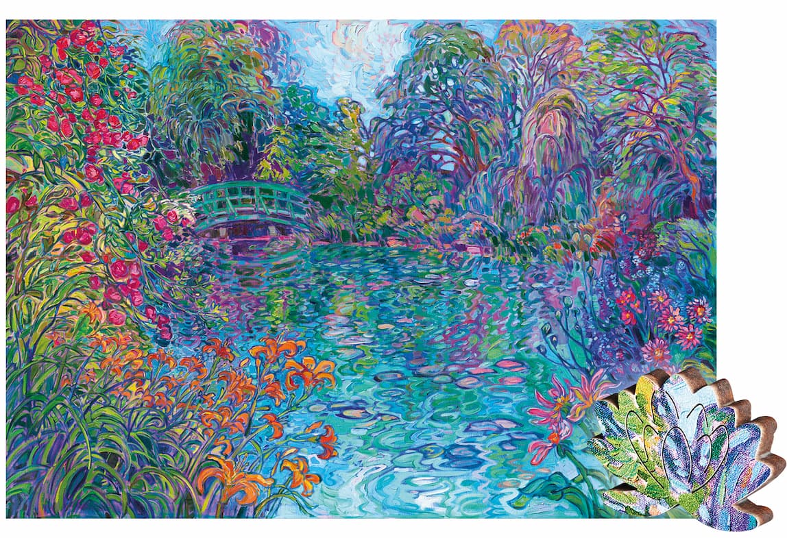 Giverny's Bridge - Free Form Puzzle Cut