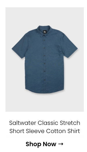 Saltwater Classic Stretch Short Sleeve Cotton Shirt