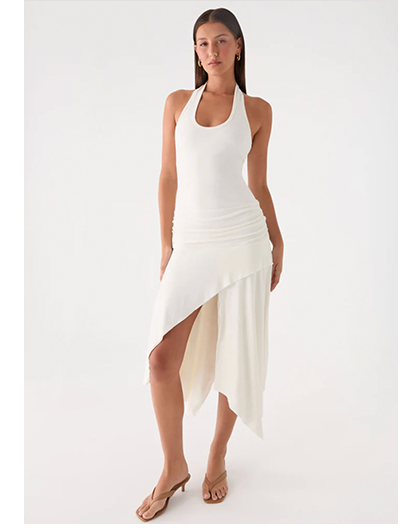 Alise Midi Dress - White