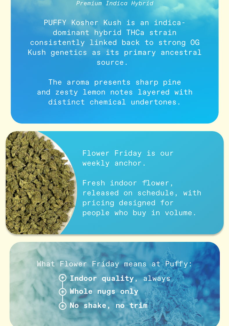 View Friday Drop | Kosher Kush