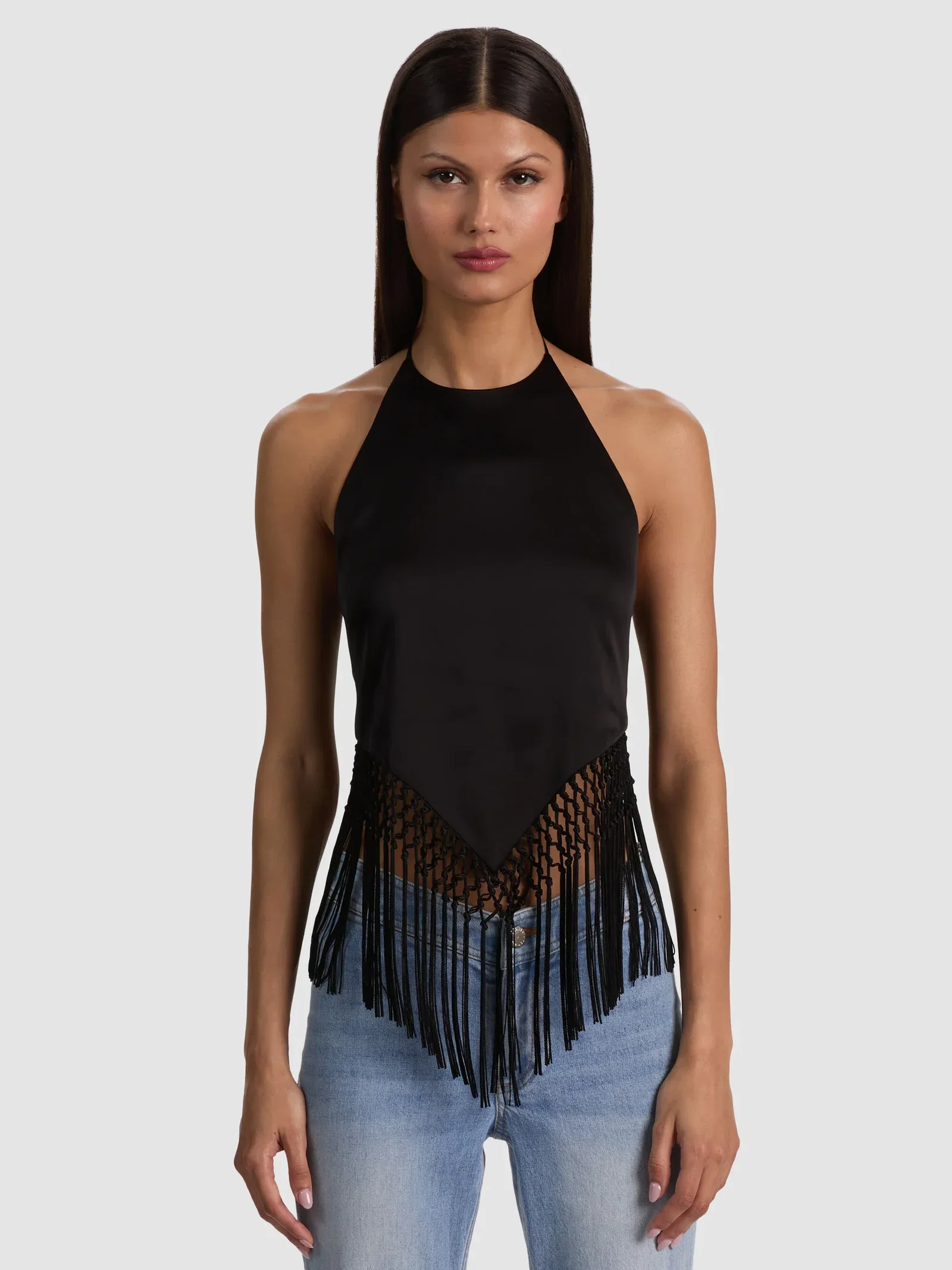 Image of  Greta Halter Top - Black