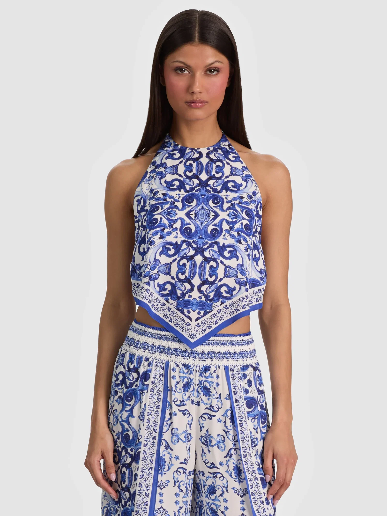 Image of   Frenchie Handkerchief Scarf Top - Solstice