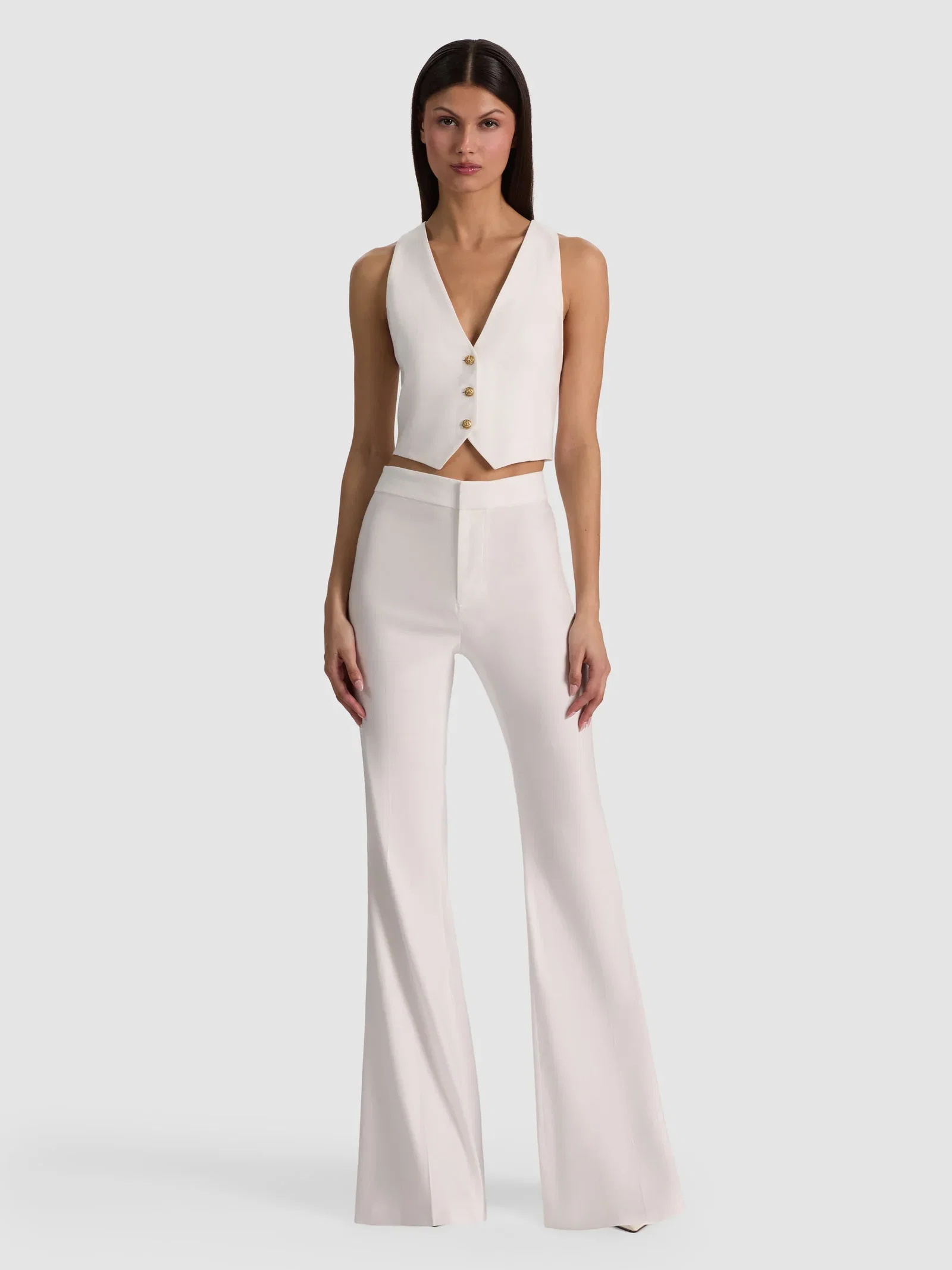 Image of  Linden Bootcut Trouser  - Off White