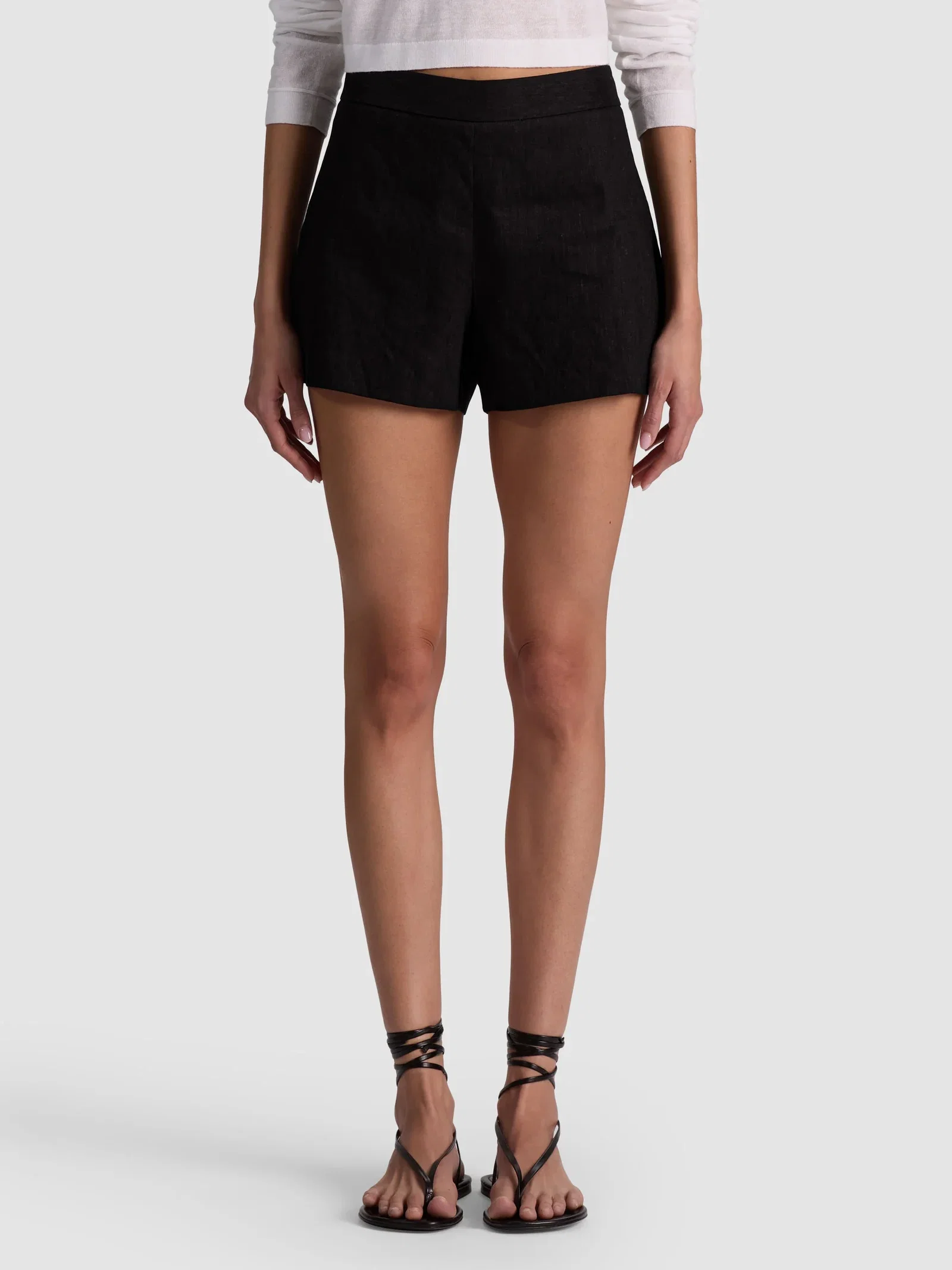Image of  Hera Linen Short - Black