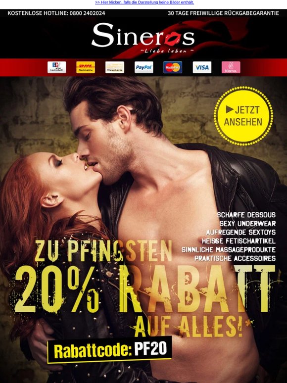 📢 Jetzt 20% sparen – exklusiver Rabatt zu Pfingsten