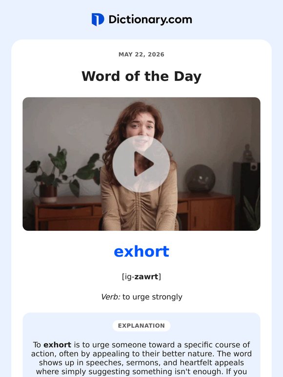 Be Heard with "Exhort"