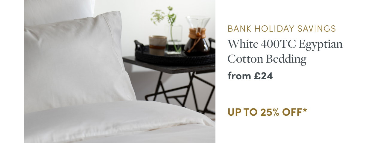 White 400 Thread Count Egyptian Cotton Bedding And Sheets