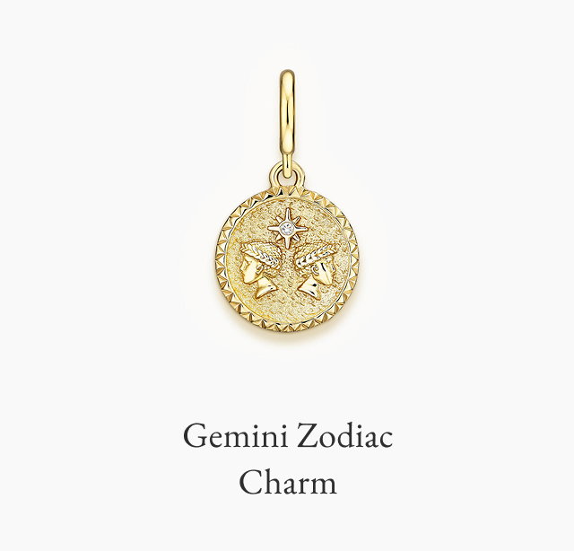 Zodiac Diamond Gemini Charm