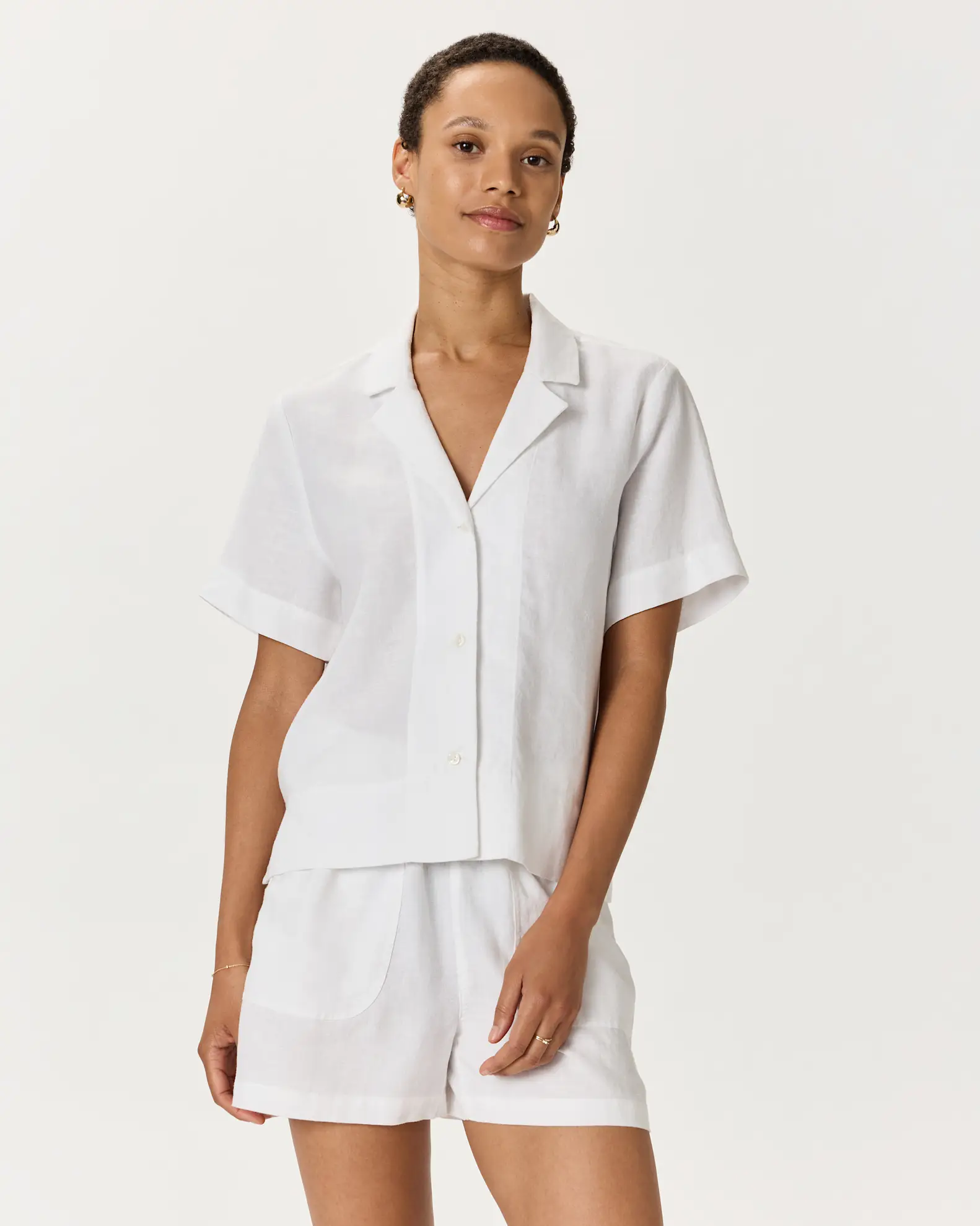 100% European Linen Short Sleeve Shirt