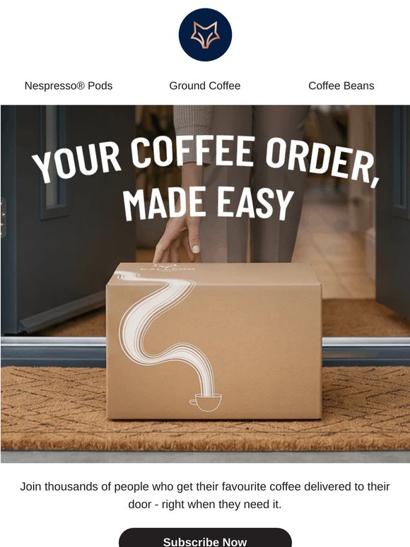 Your Coffee Order, Made Easy