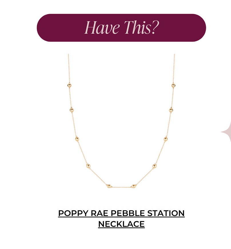 POPPY RAE PEBBLE STATION NECKLACE