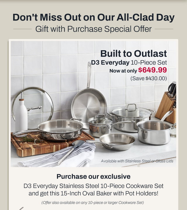 D3 Everyday 10 piece set