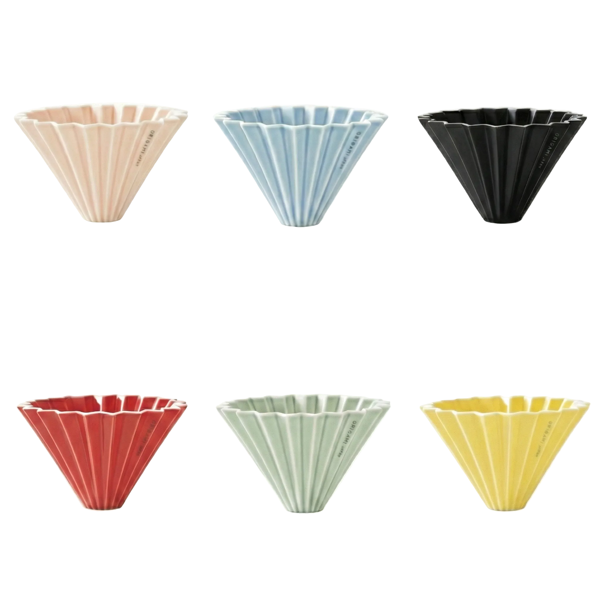 Get the ceramic Origami coffee dripper