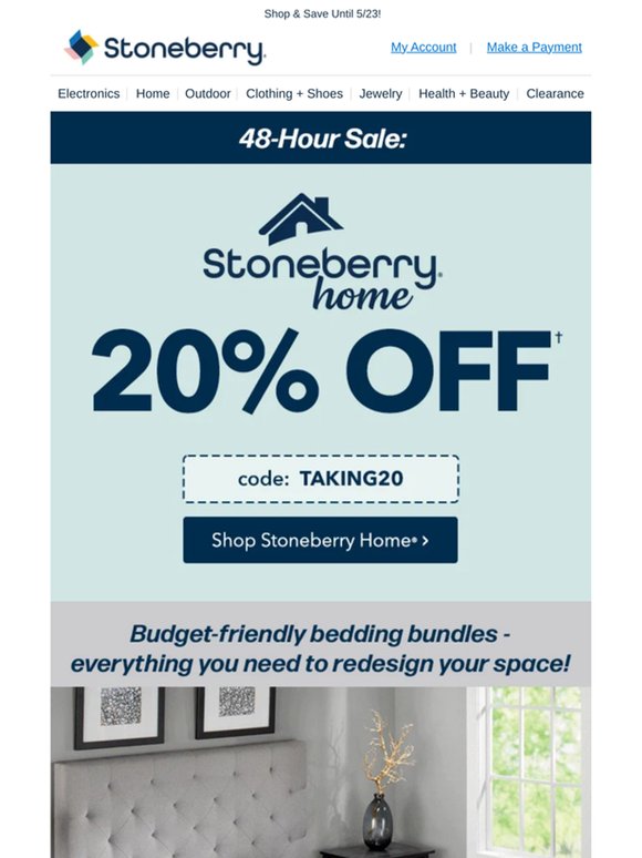 You're Not Dreaming... Take 20% Off Bedding + More!