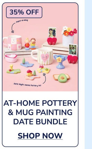 At-Home Pottery & Mug Painting Date Bundle 1