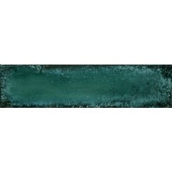 Metal Brick Green Lux 6cm x 24cm Wall Tile