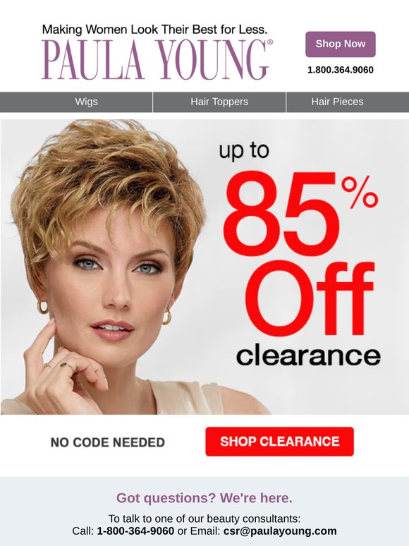 Up to 85% OFF – Limited Quantities!