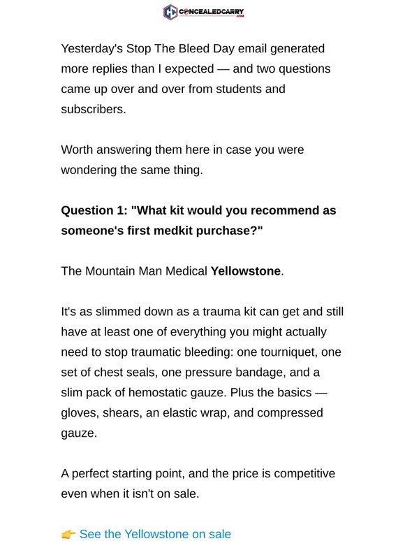 Two questions from yesterday's email
