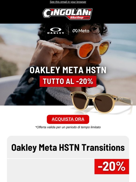 🕶️ -20% su OAKLEY META HSTN