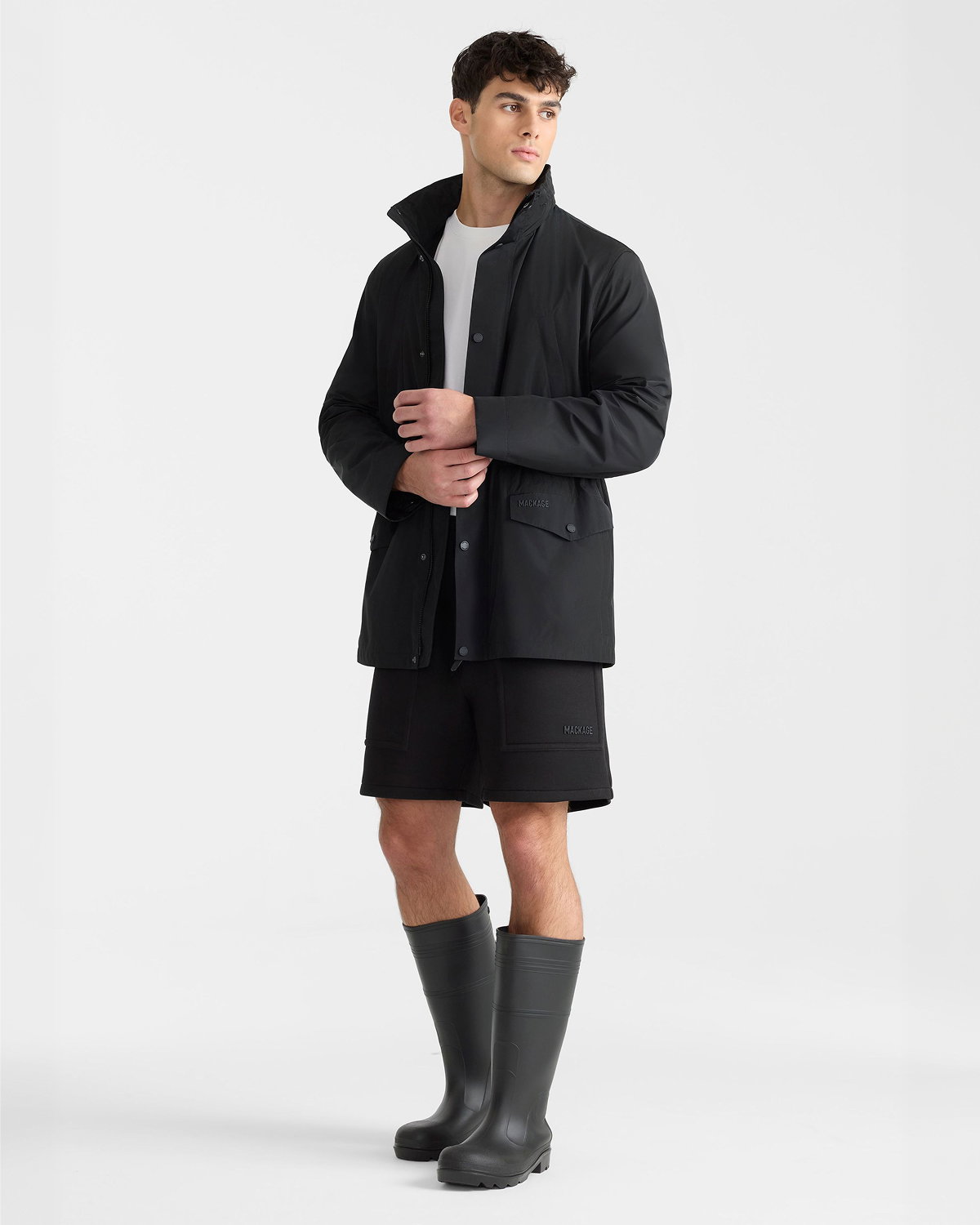 LIONEL Medium-Length Rain Jacket for Men