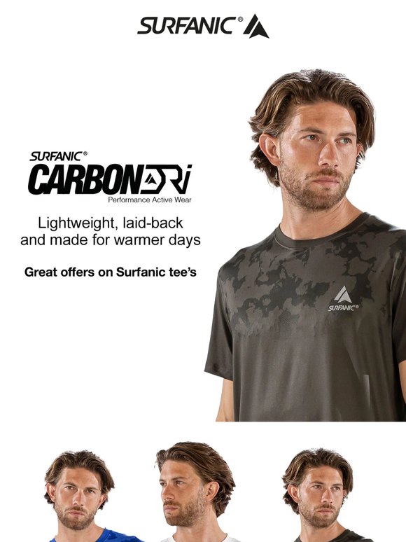 CarbonDri® Performance Tech Tee's - Here Comes The Sun ☀
