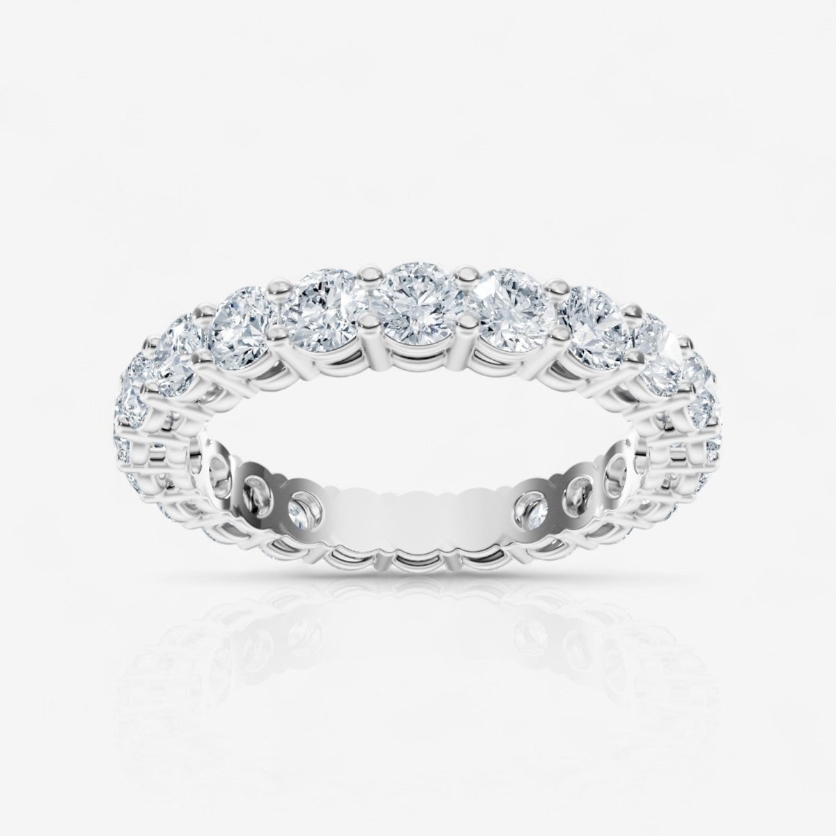 round diamond eternity ring