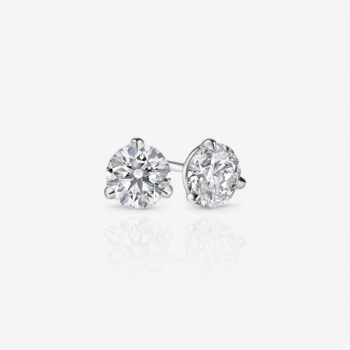 martini diamond stud earrings