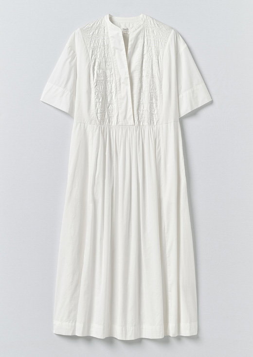 Embroidered Cotton Voile Dress