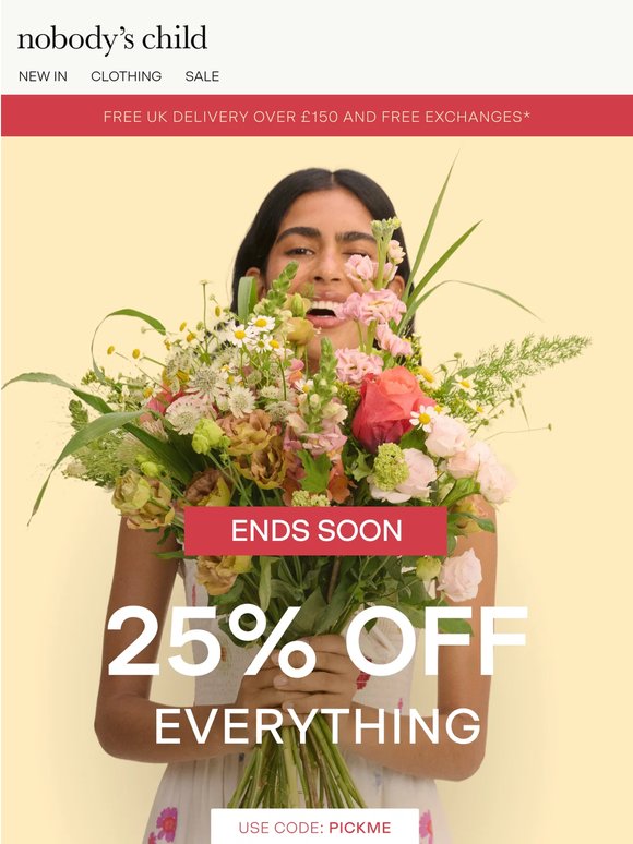 2 DAYS LEFT: 25% off everything