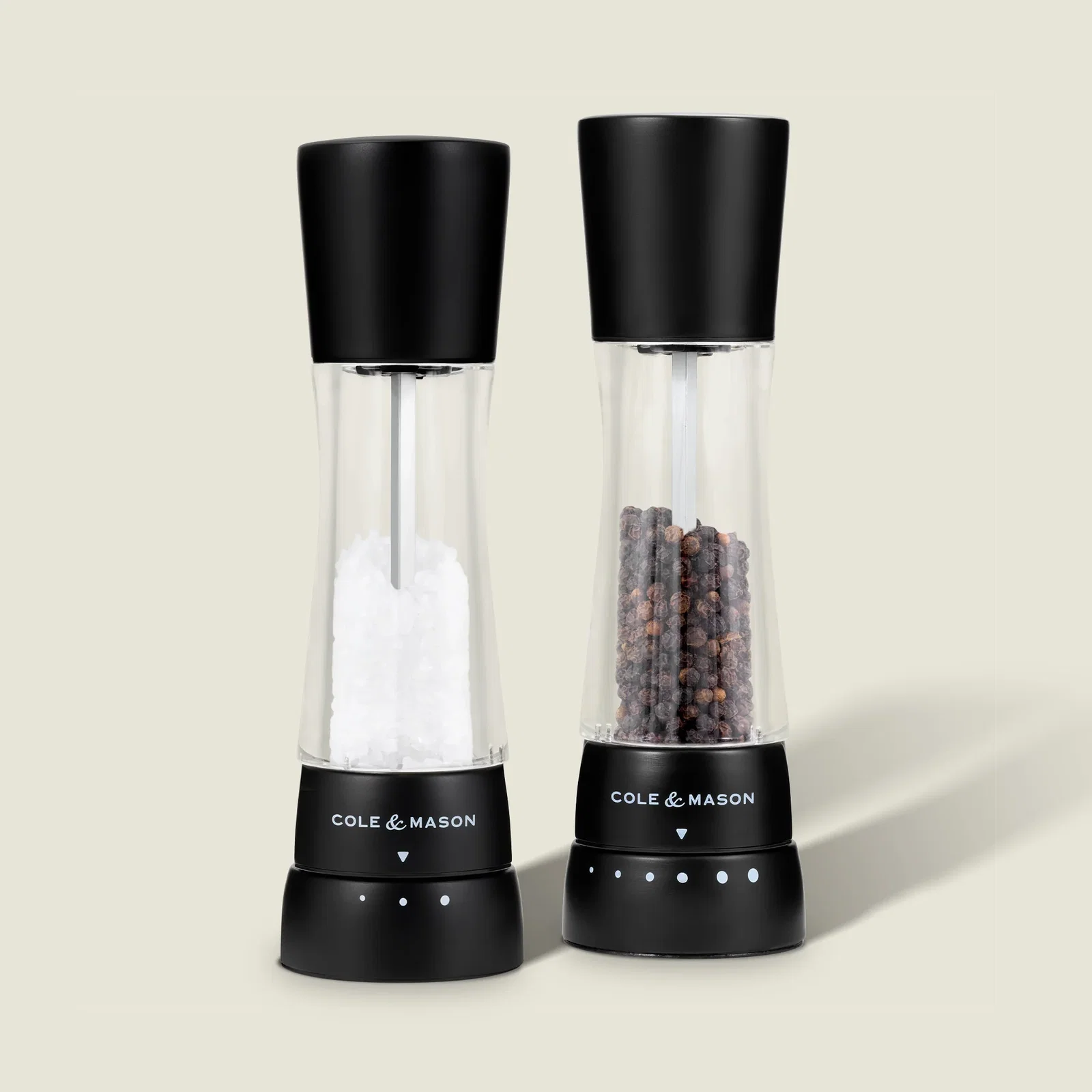 Image of Derwent Matt Black Salt & Pepper Mills