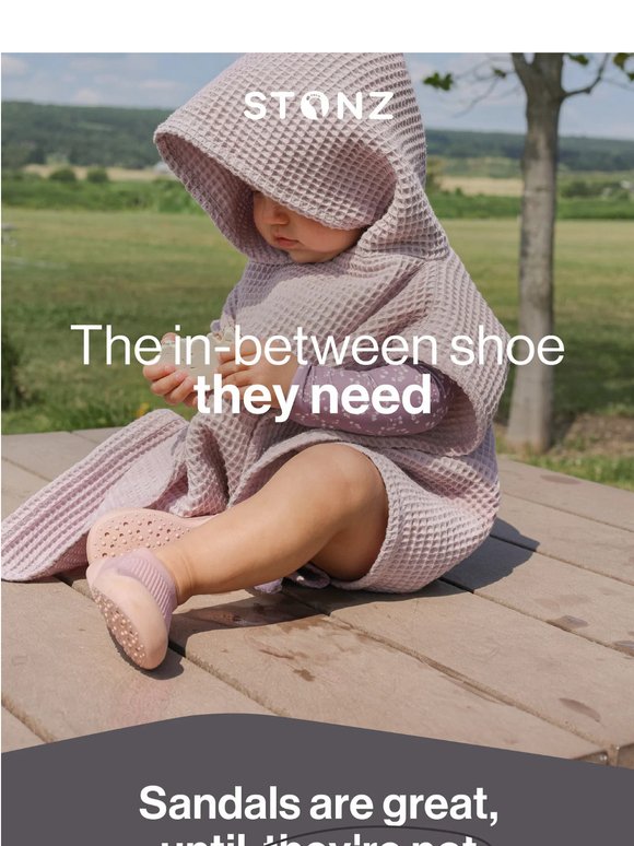 Not quite a sandal. Not quite a shoe. Just right.