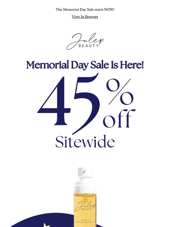 ❤️ Red, White, and Beautiful: Enjoy 45% OFF 💙