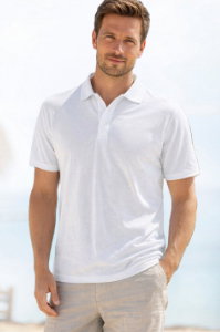 Fruit of the Loom Poloshirt Piqué in weiß
