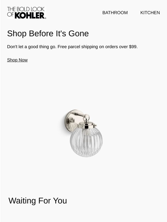 Don't Miss Out! These KOHLER Products Are Back