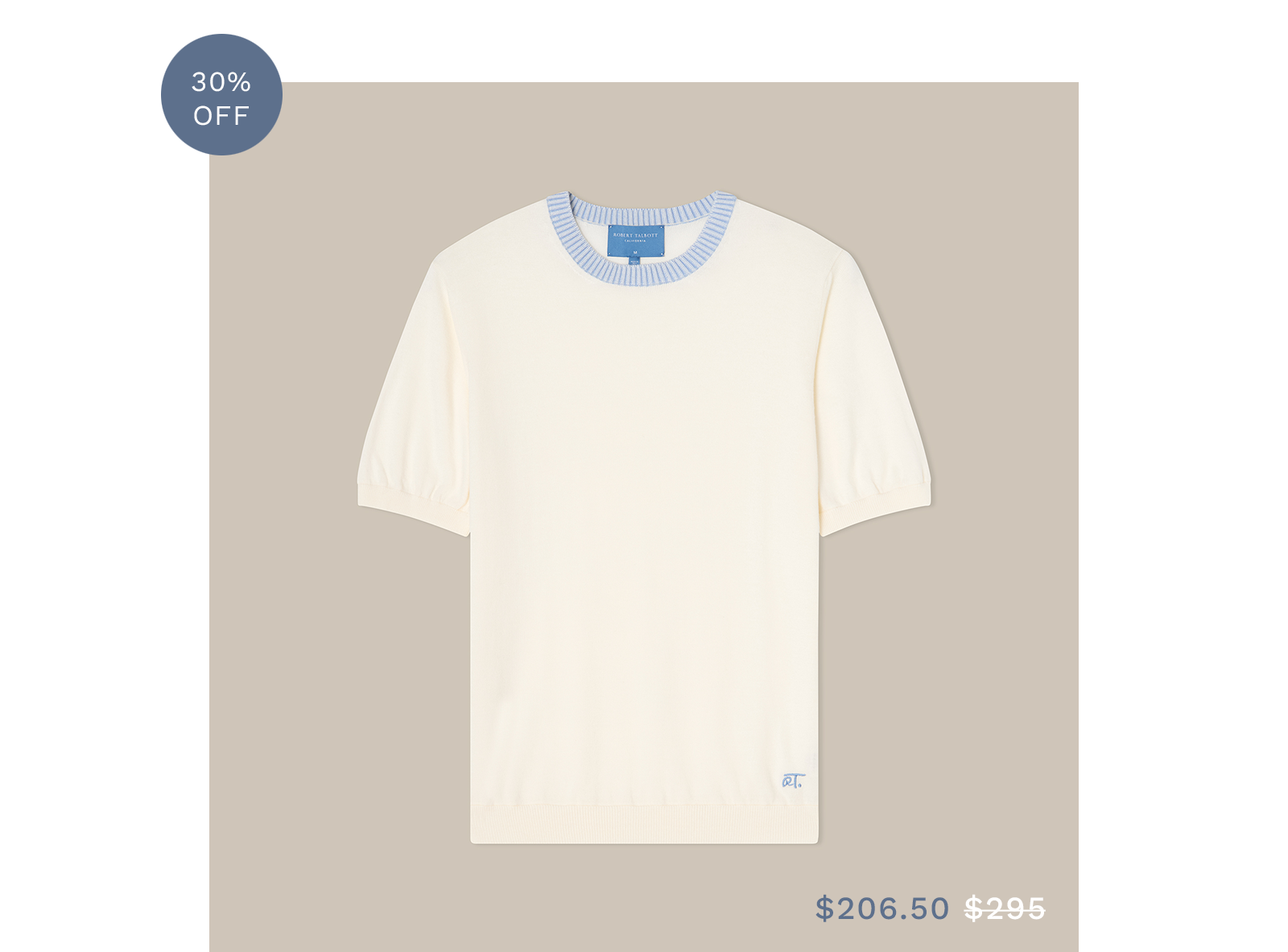 Gibson Cotton Cashmere Short Sleeve Crewneck Sweater