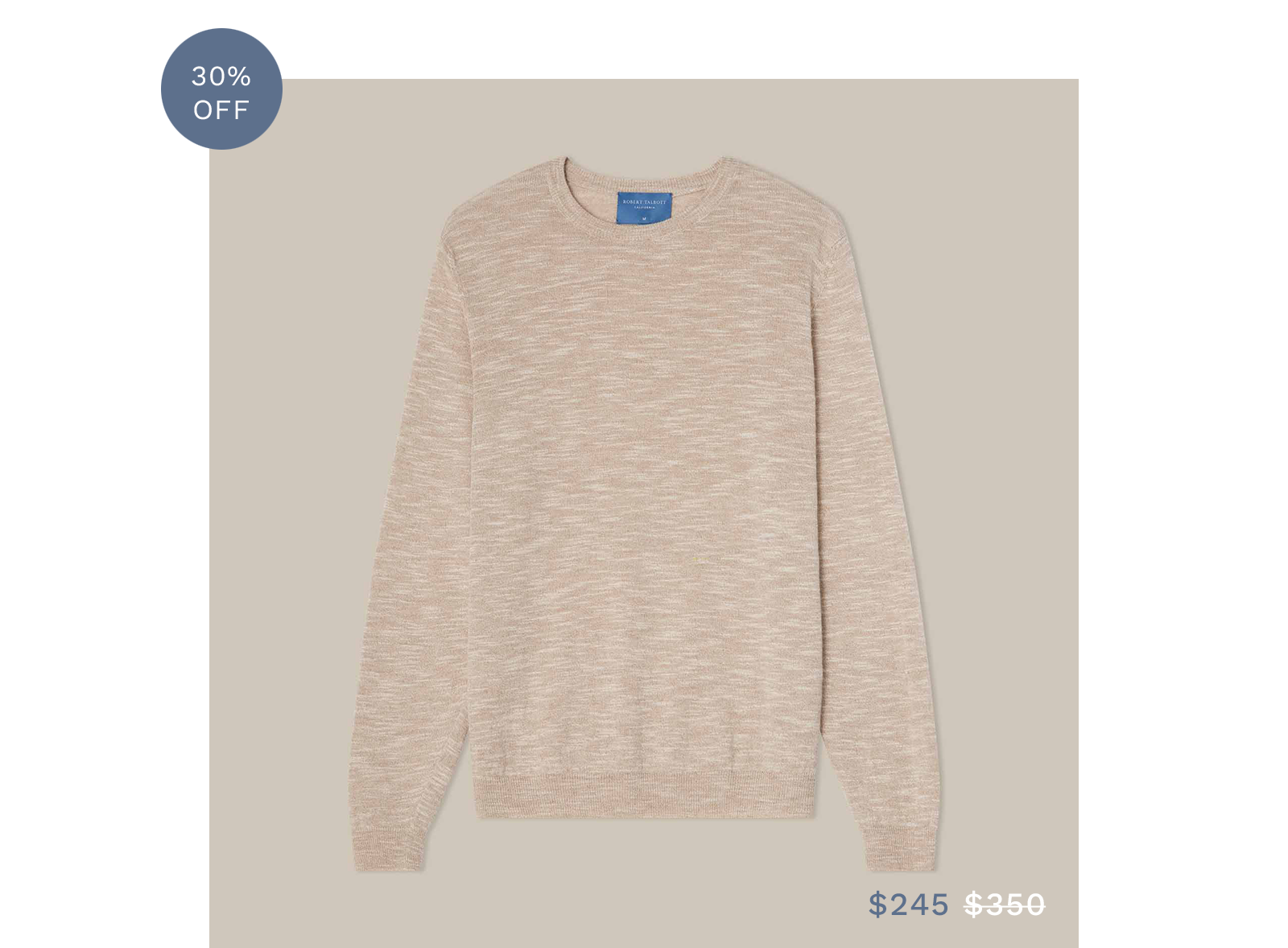 Robbins Linen Silk Crewneck Sweater