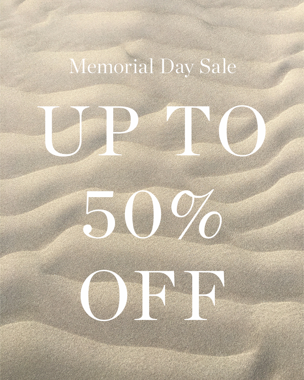 Memorial Day Sale Up To 50% Off