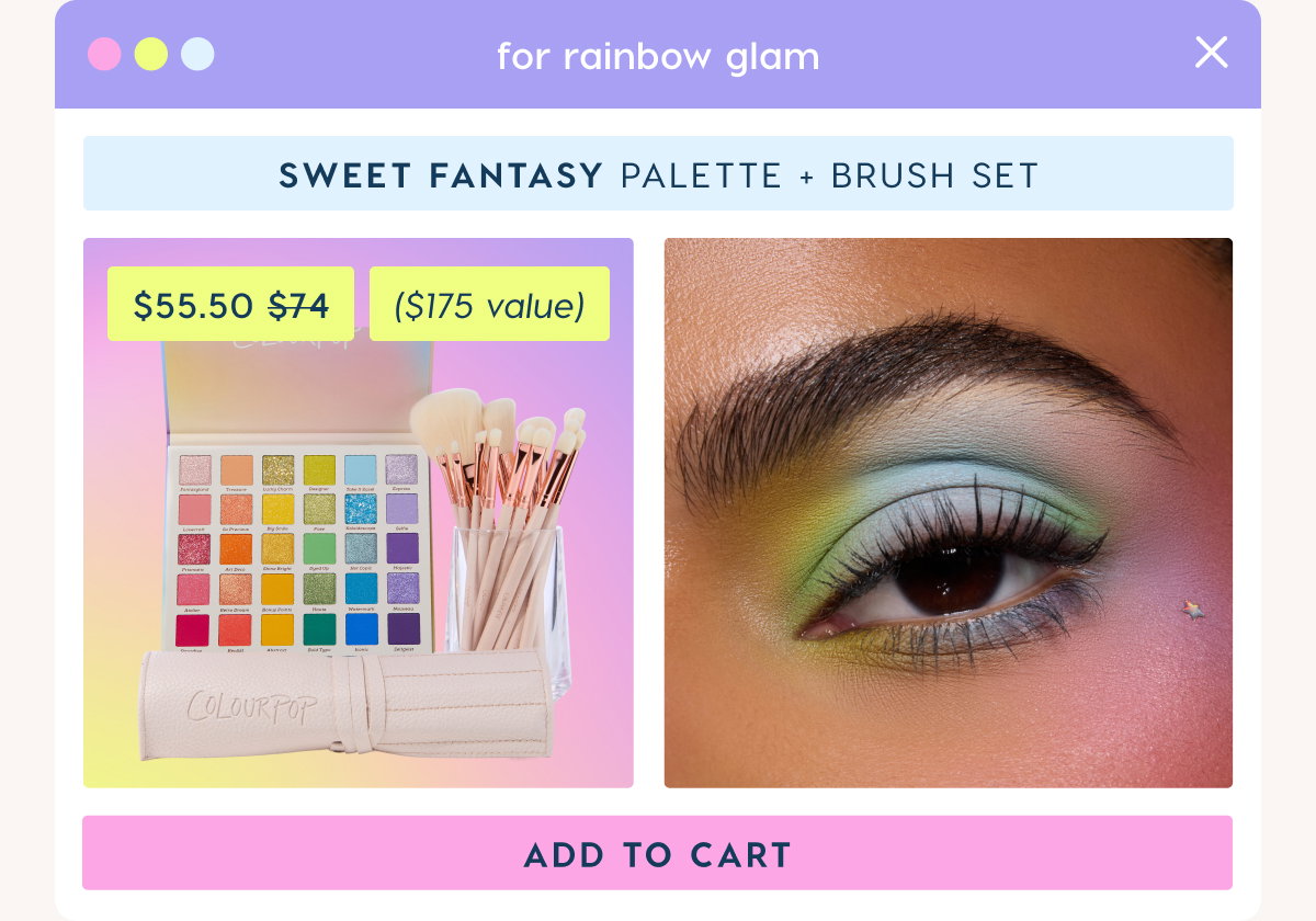 Sweet Fantasy Palette and Brush Set