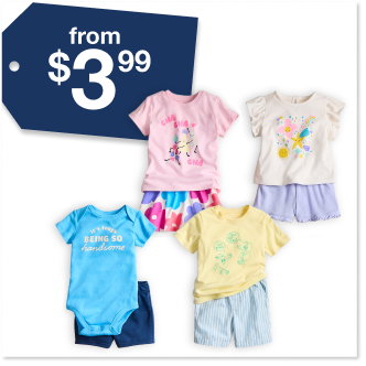 from $3.99 Okie Dokie Babies’ Or Toddlers’ Clothes
