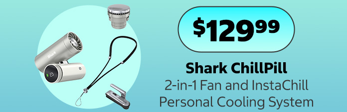 Shark ChillPill 2-in-1 Fan and InstaChill Personal Cooling System