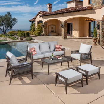Grand Leisure Palomar 6-Piece Outdoor Patio Seating Set