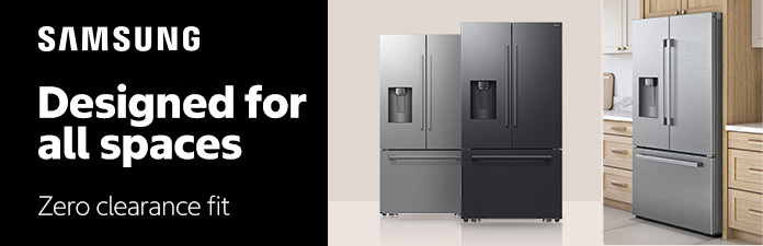 samsung designed for all spaces zero clearance fit