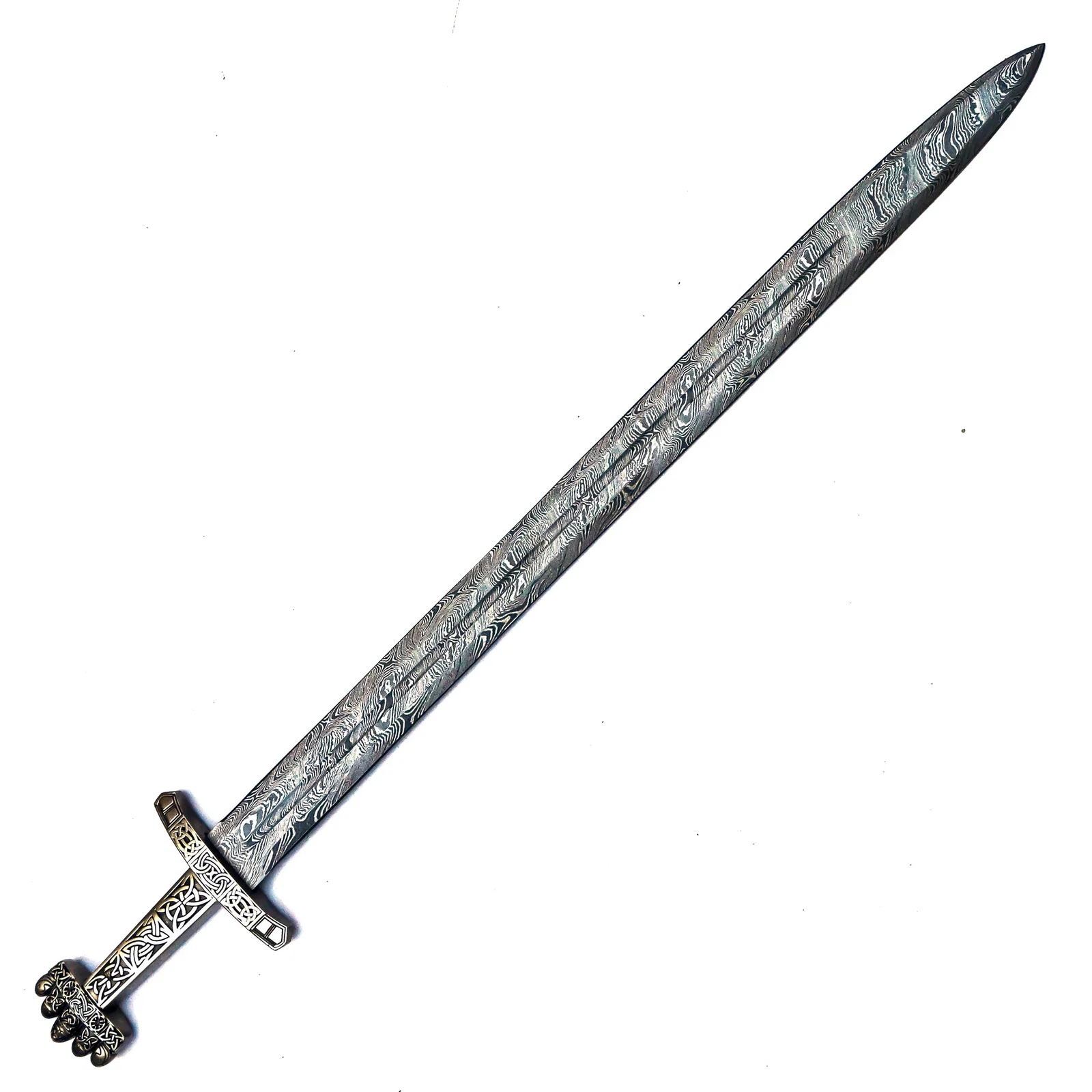Image of Viking Sword- Petersen Type S- Damascus Steel- 43"