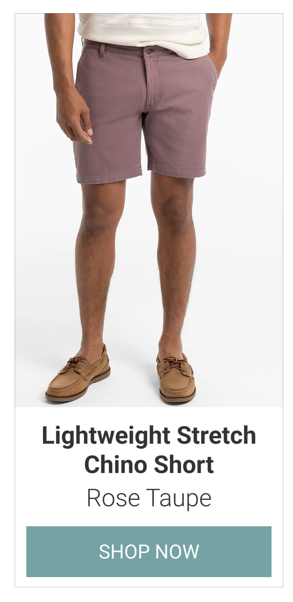 Rose Taupe Lightweight Stretch Chino Short