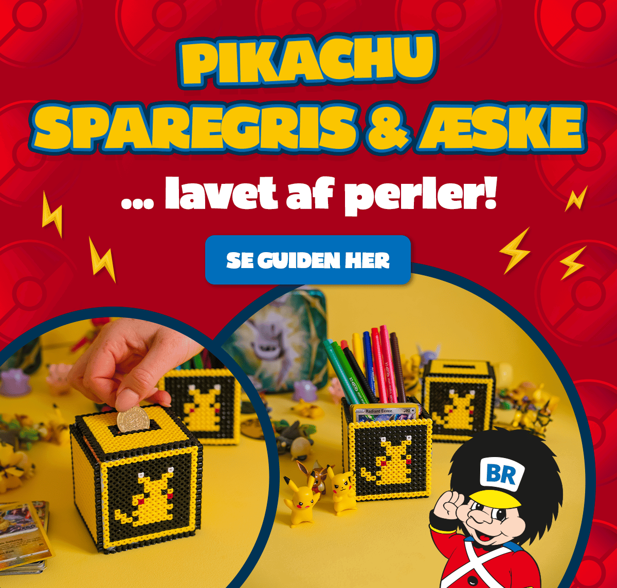 Pokemon sparegris af perleplader